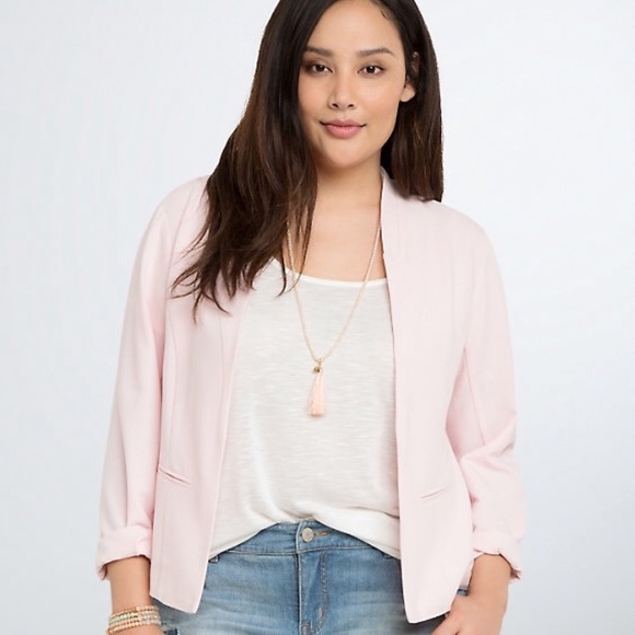 torrid Jackets & Blazers - Pink Torrid Cropped Blazer